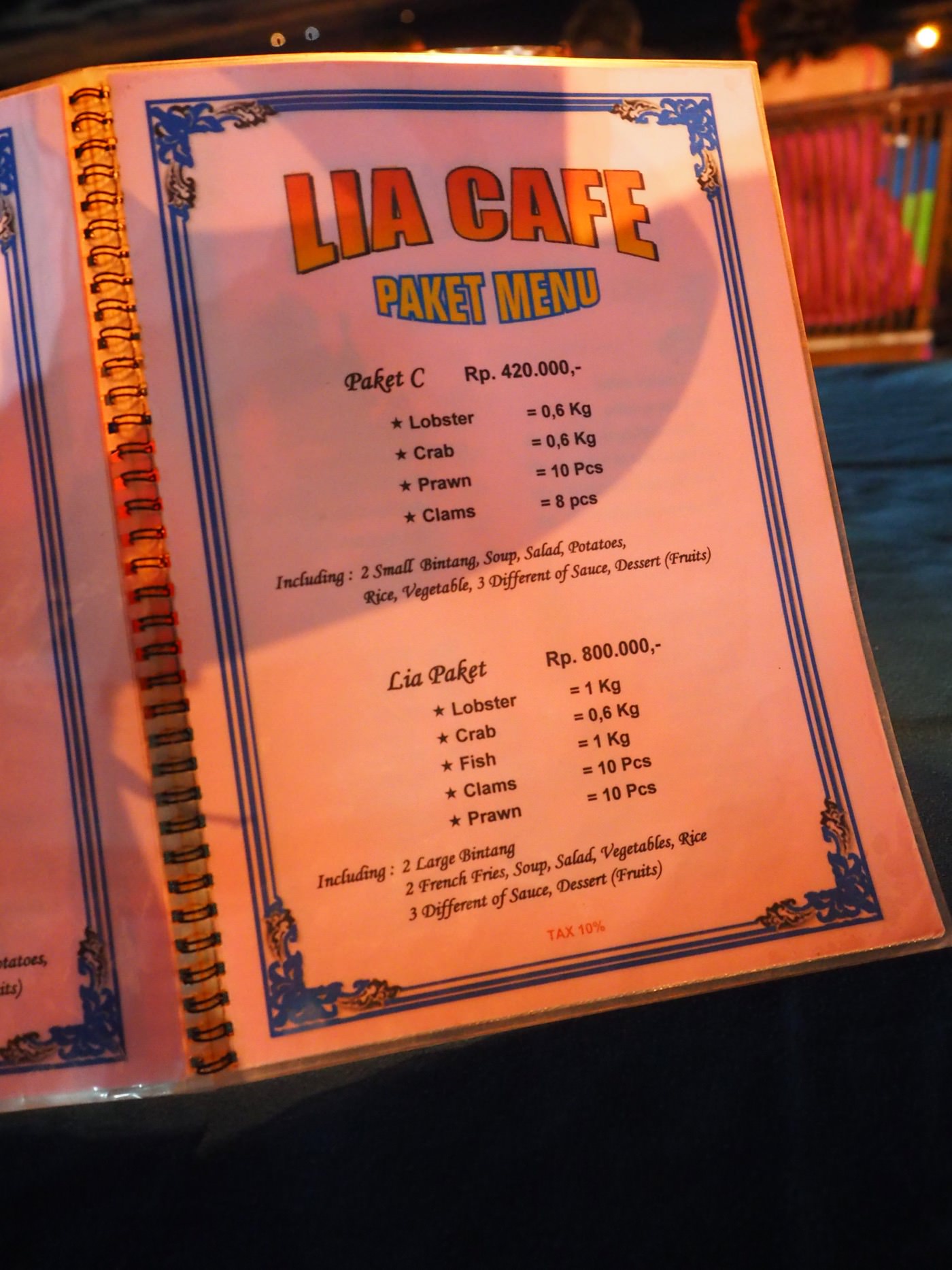 峇里島美食 金巴蘭 Lia Cafe 燒烤海鮮 - 一口冒險 Bitesized Adventure