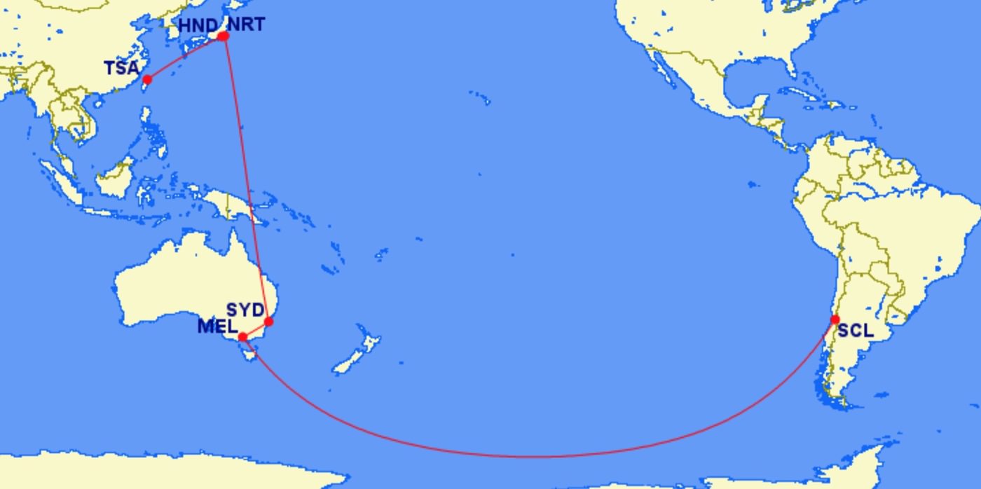飛行紀錄 智利聖地牙哥到台北 30小時飛行紀錄 一路上JGC權益分享 LA805｜QF466｜JL772｜JL099 - 一口冒險 Bitesized Adventure